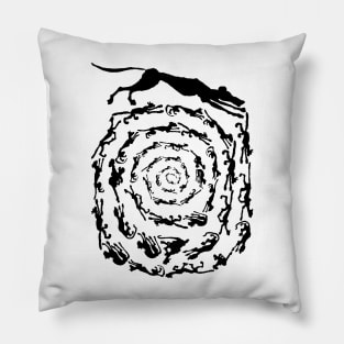 Kitty Vortex, Kitty Spiral Pillow