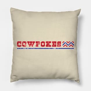 Cowpokes Lubbock Texas Pillow