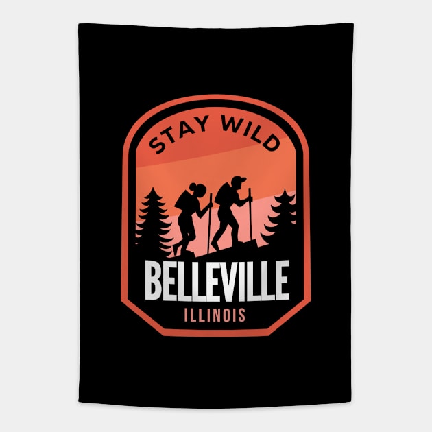 Belleville Illinois Hiking in Nature Tapestry by HalpinDesign