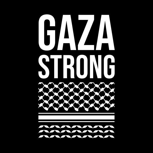 Gaza Strong Palestine Keffiyeh by WildZeal