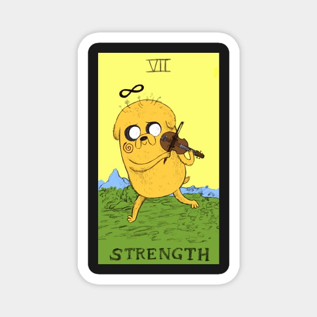 Jake The Dog as Strength Magnet by sadnettles