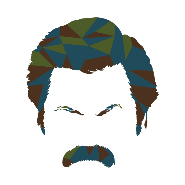 Ron Swanson Mustache Graphic by polliadesign