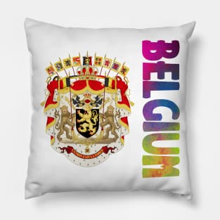 Belgium Coat of Arms Design Pillow