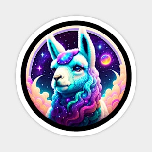 Cute Llama Galaxy Kawaii Animals Magnet