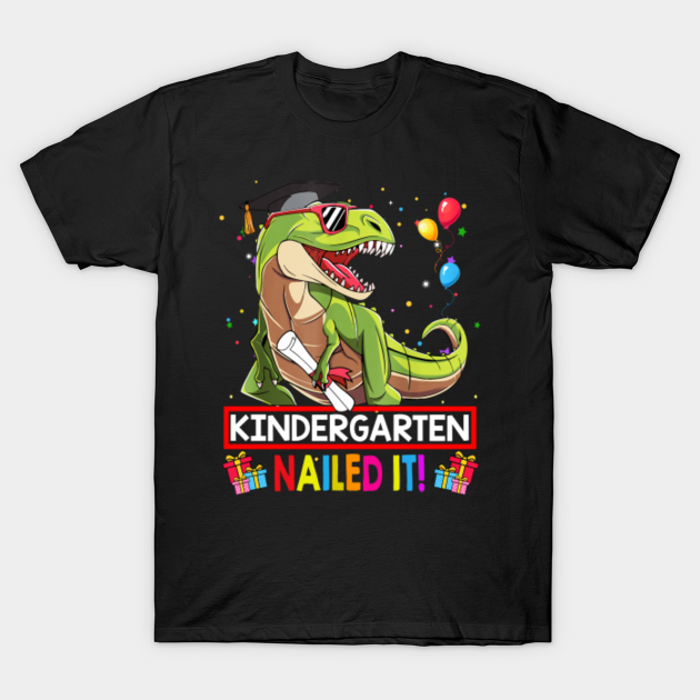 Discover Dinosaur T-Rex Kindergarten Graduation - Dinosaur T Rex Kindergarten Graduation - T-Shirt