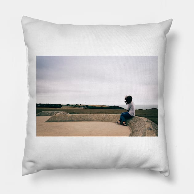 Lonely girl Pillow by JJFarquitectos