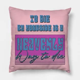 play 80s music retro quote Pillow