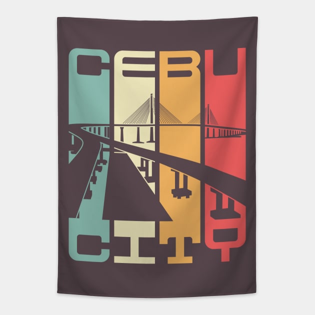 Cebu City Cordova Link Bridge Pinoy Gift Philippines Tapestry by teeleoshirts