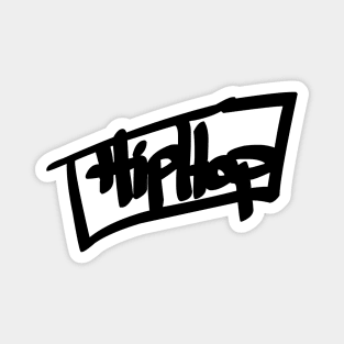 Hip Hop Graffiti (Black Lettering) Magnet