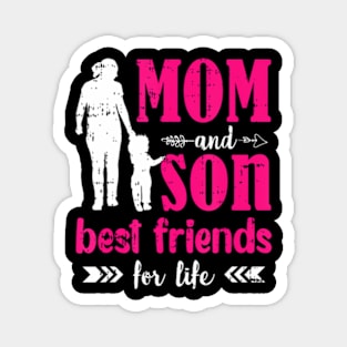 Mom And Son Mothers Day Best Friend Mom Momma Magnet