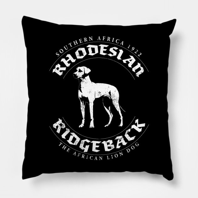 Rhodesian Ridgeback Africa Pillow by Black Tee Inc