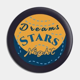 Dream stars night Pin