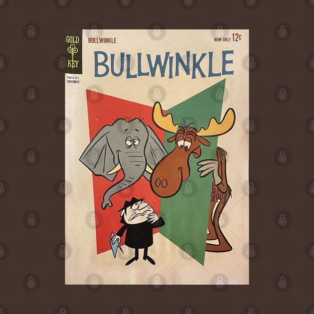 Bullwinkle Comic Book - Distressed, Retro, Authentic by offsetvinylfilm