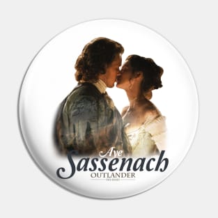 Outlander Aye Sassenach Embrace Pin