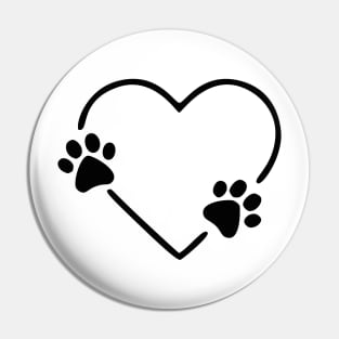 Dog Heart Dog Paw Dog Mom Dog Mama Pin