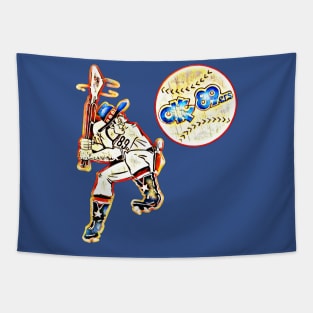 Oklahoma City 89ers Baseball Tapestry