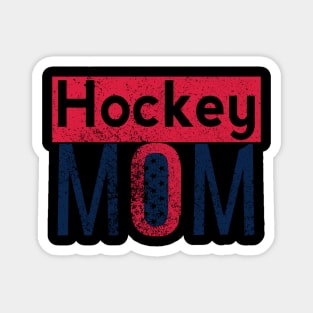 Hockey mom in Red and Blue Magnet