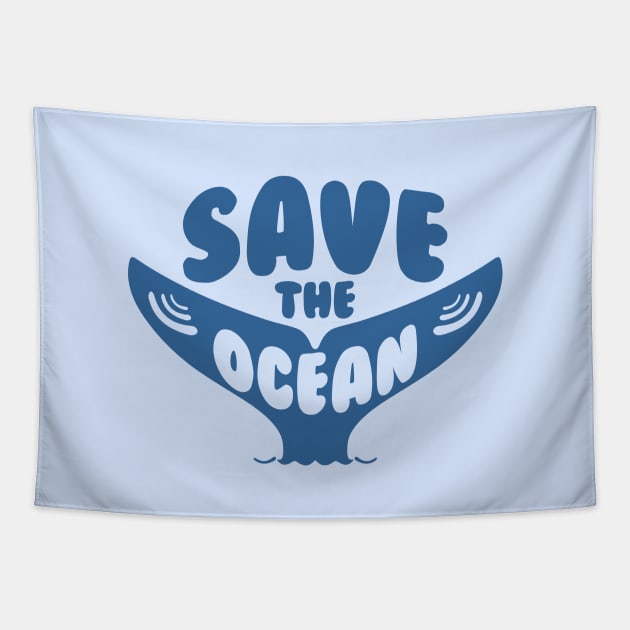 Save the ocean Tapestry by My Happy-Design