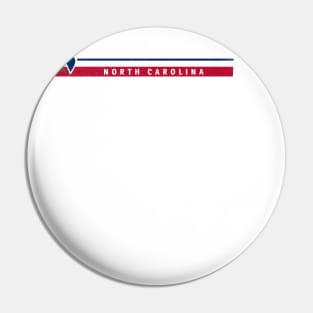 Cedar Island, NC Summertime Vacationing State Flag Colors Pin