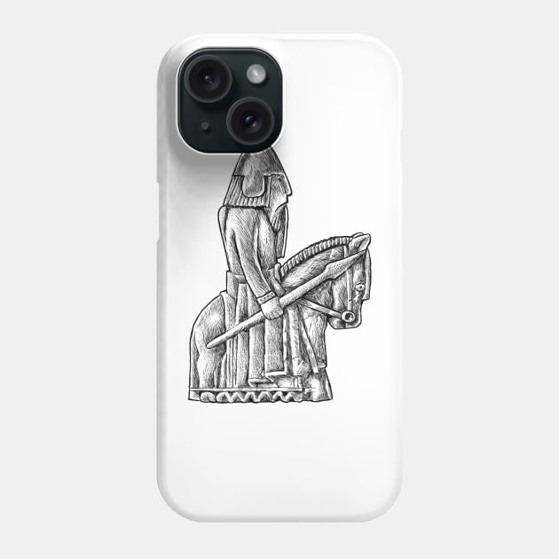 Daring Knights: The Lewis Chessmen Knight Design Phone Case by Holymayo Tee