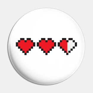 Heart Containers (Pocket) Pin