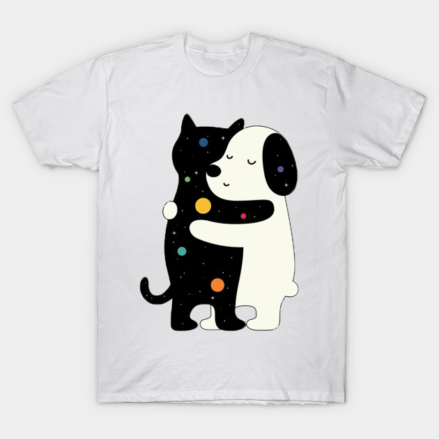 Cat And Dog Planets Animal T Shirt Teepublic