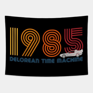 DeLorean time machine 1985 Tapestry