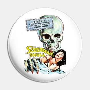 The Screaming Skull - Die Of Fright Pin