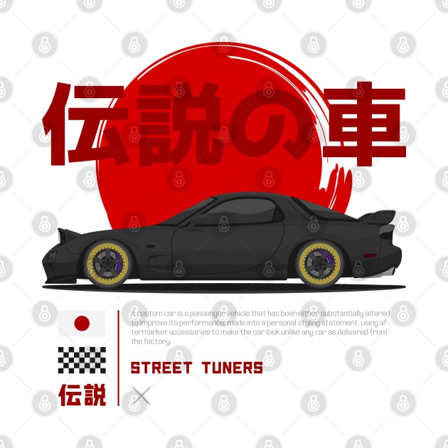 Street Tuners Black FD3s RX7 JDM by GoldenTuners