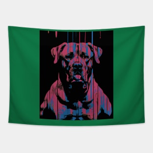 Boxer Dog Mural Graphic Painting Tapestry