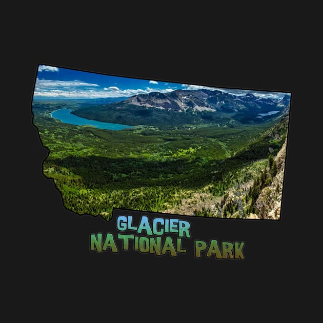 Montana State Outline (Glacier National Park) by gorff