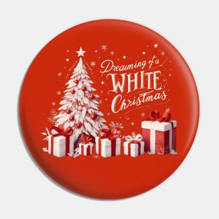 Dreaming Of A White Christmas Pin