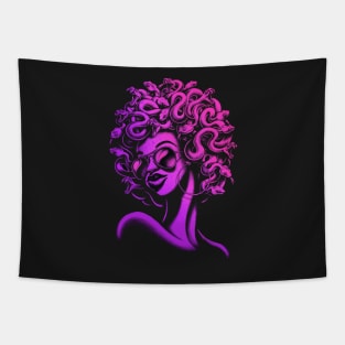 Funky Meduza Purple Tapestry