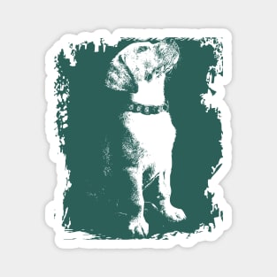 Green cool dog Magnet