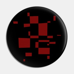 Red Bauhaus pattern Pin