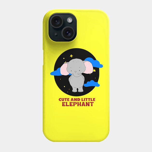 Cute And Little Elephant | Cute Baby Phone Case by KidsKingdom