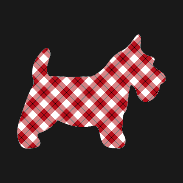 Diagonal Plaid Scotty Dog by Things2followuhome