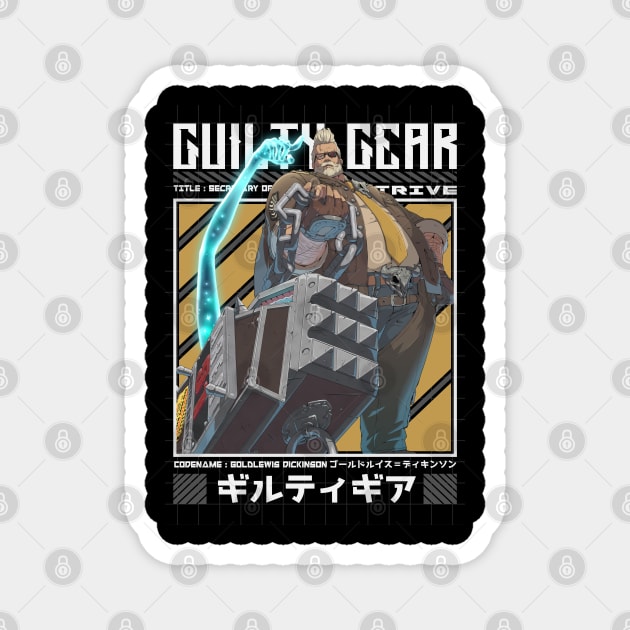 Goldlewis - Guilty Gear Strive Magnet by Arestration