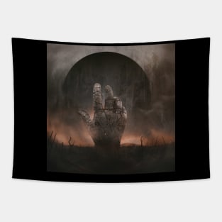 The hand of destruction Tapestry