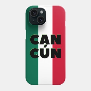 Cancún City in Mexican Flag Colors Vertical Phone Case