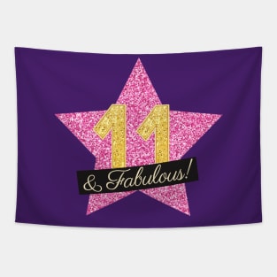 11th Birthday Gifts Women Fabulous - Pink Gold Tapestry