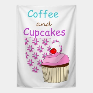 COFFEE And Cupcakes Tapestry
