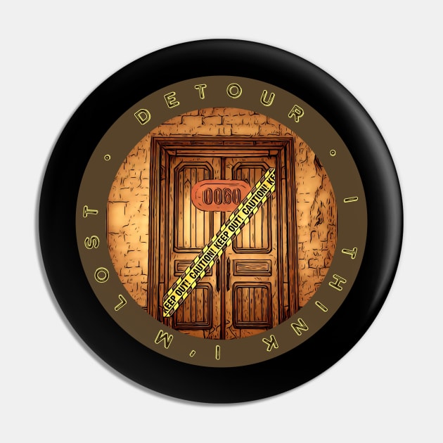 Detour - I Think I’m Lost!  - Roblox Doors Pin by Atomic City Art