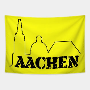 Minimalistischer Aachener Dom - Öcher Dom Tapestry