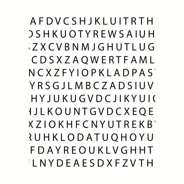 A set of letters, without any meaning. by MaTiSS