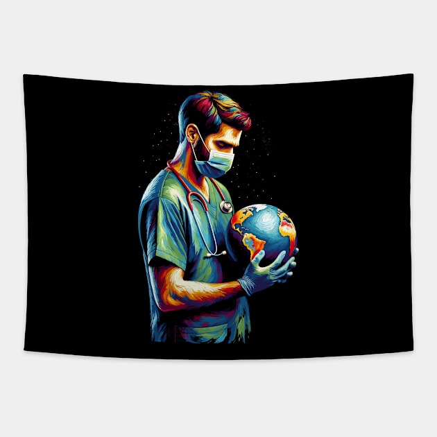 Nurse Gifts Male Nurse Week Gifts Novelty Men Nurse Tapestry by KsuAnn