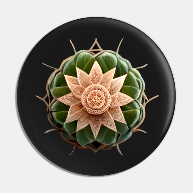 Succulent cactus flower mandala Pin by StoneyPhenix