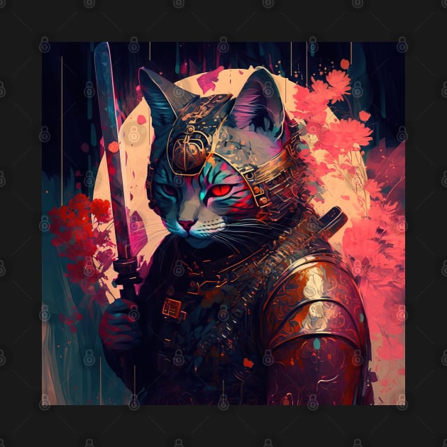 Enter the future with a feline samurai twist - Feline Fashionista #7 by yewjin