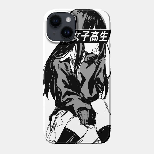 Cyberpunk Anime Girl (Phone Cases & Skins)