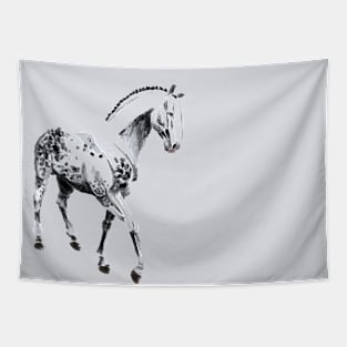 gray horse Tapestry